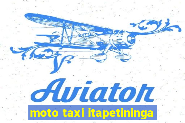 moto taxi itapetininga